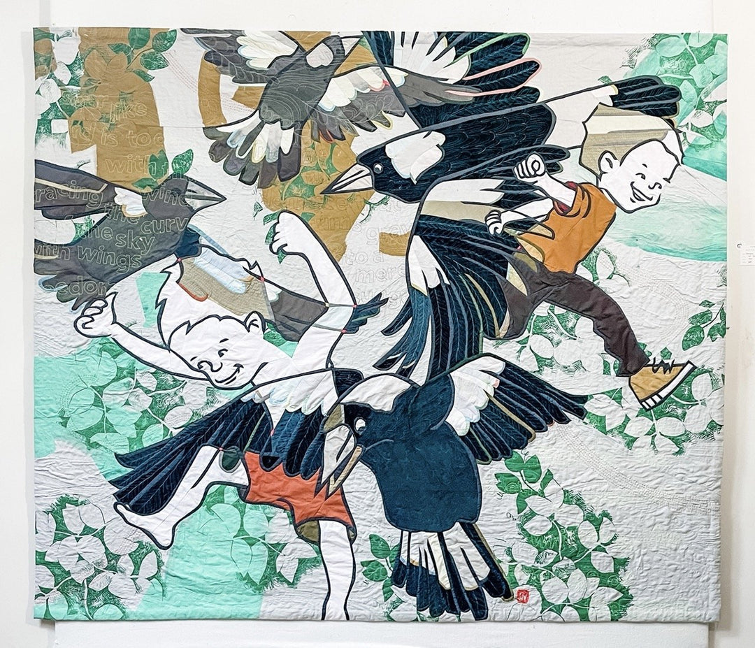 Wings of Freedom: textile artwork by Ruth de Vos - Ruth de Vos: Art