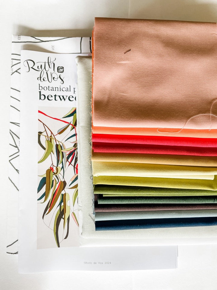 Between the Leaves Quilt Pattern and Kit BUNDLE