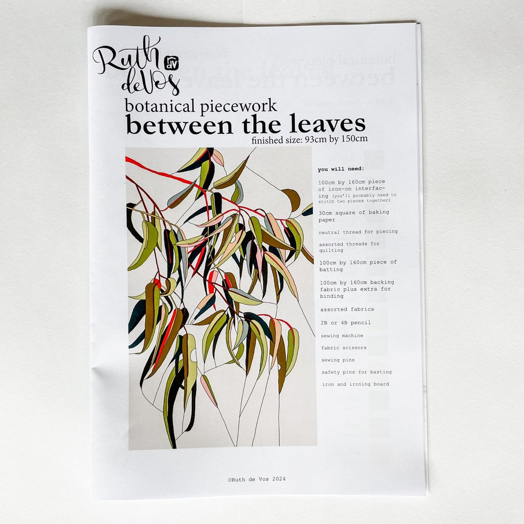 Between the Leaves Quilt Pattern and Kit BUNDLE