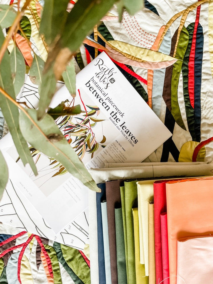 Between the Leaves Quilt Pattern and Kit BUNDLE
