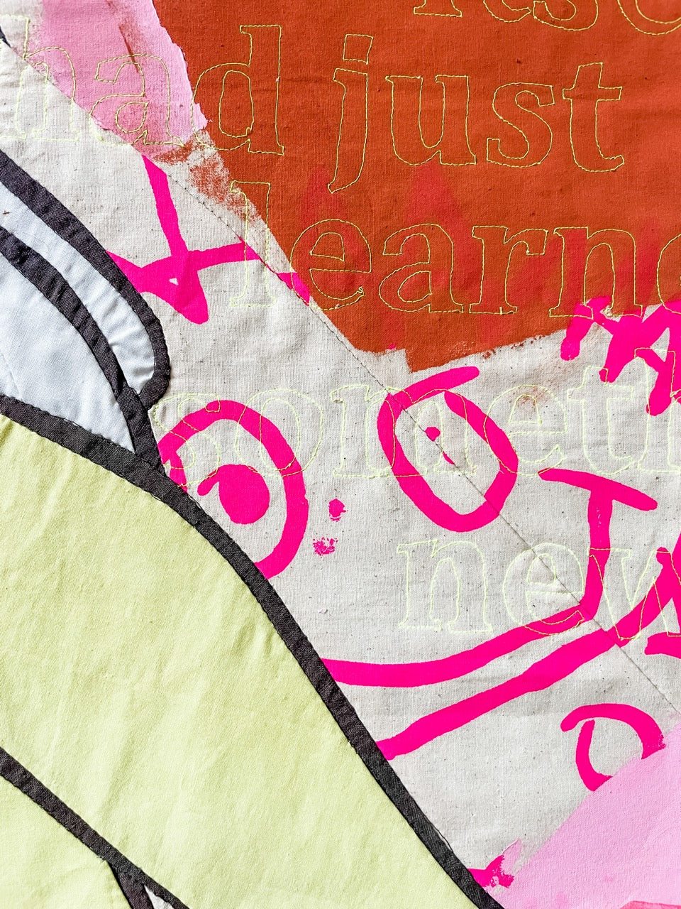Delighting: a textile artwork