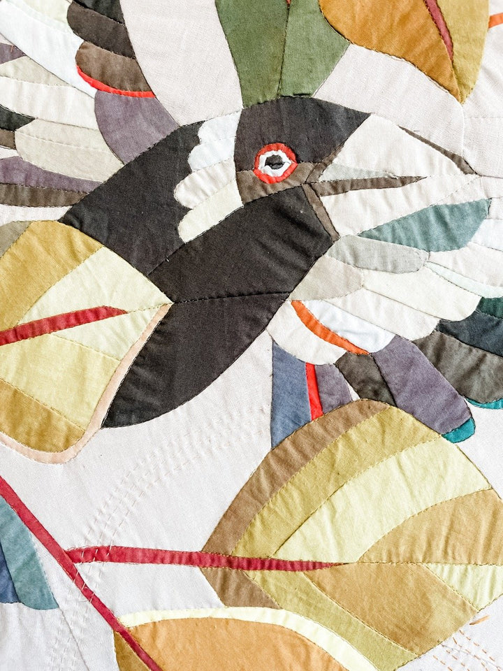 Flight: an original textile magpie artwork