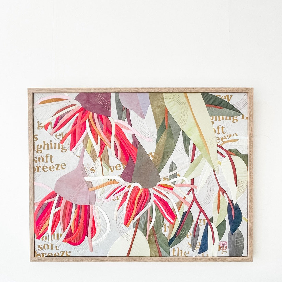 He Makes Springs Gush Forth: a botanical textile artwork