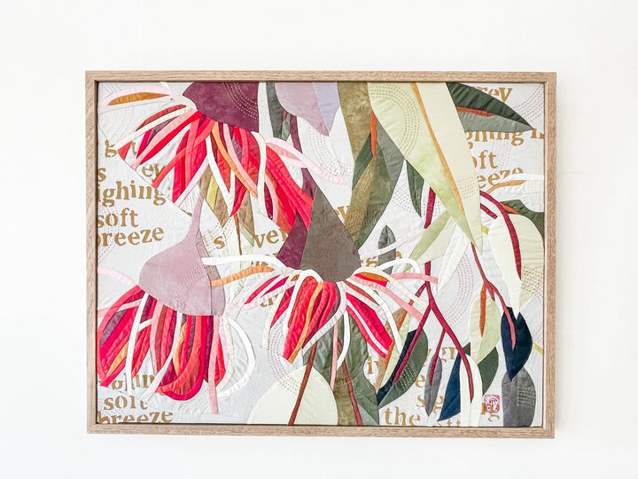 He Makes Springs Gush Forth: a botanical textile artwork