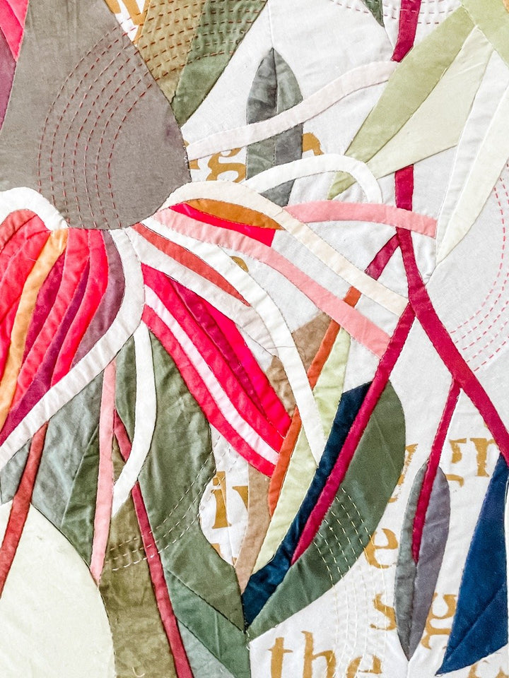 He Makes Springs Gush Forth: a botanical textile artwork