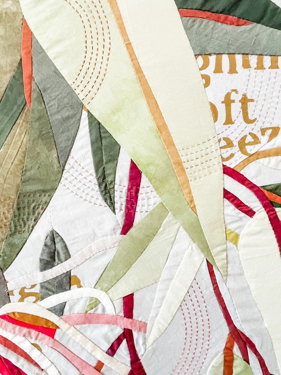 He Makes Springs Gush Forth: a botanical textile artwork