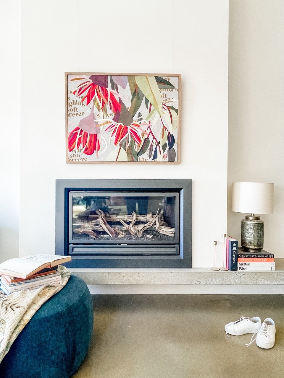 He Makes Springs Gush Forth: a botanical textile artwork
