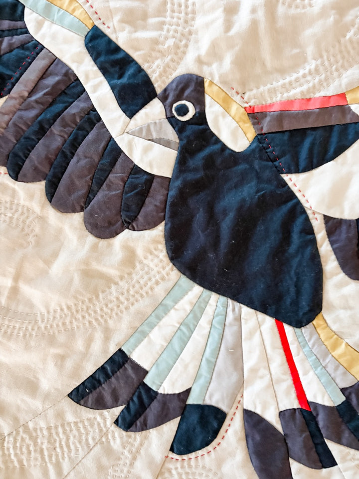 Australian Magpie Quilt Pattern + Kit Bundle