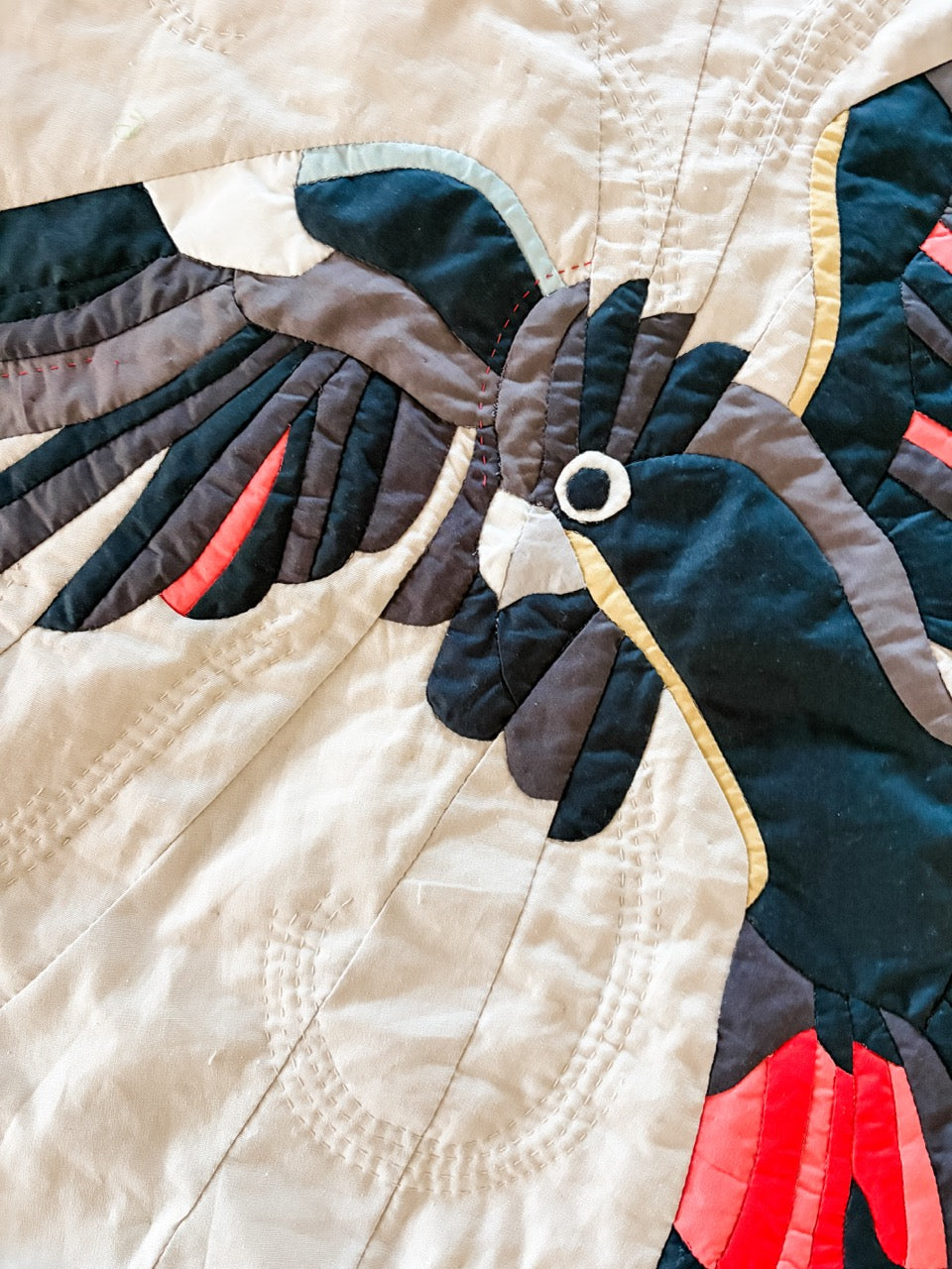 Black Cockatoo Quilt Pattern + Kit Bundle
