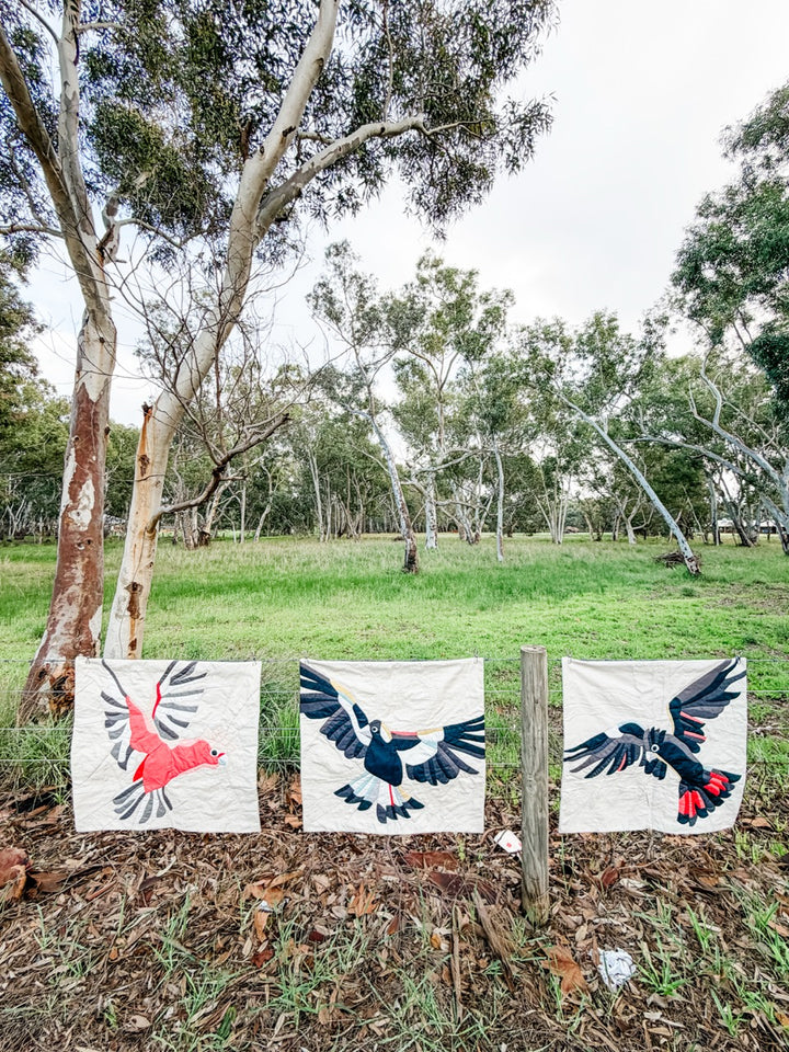 Pink and Grey Galah Quilt Pattern
