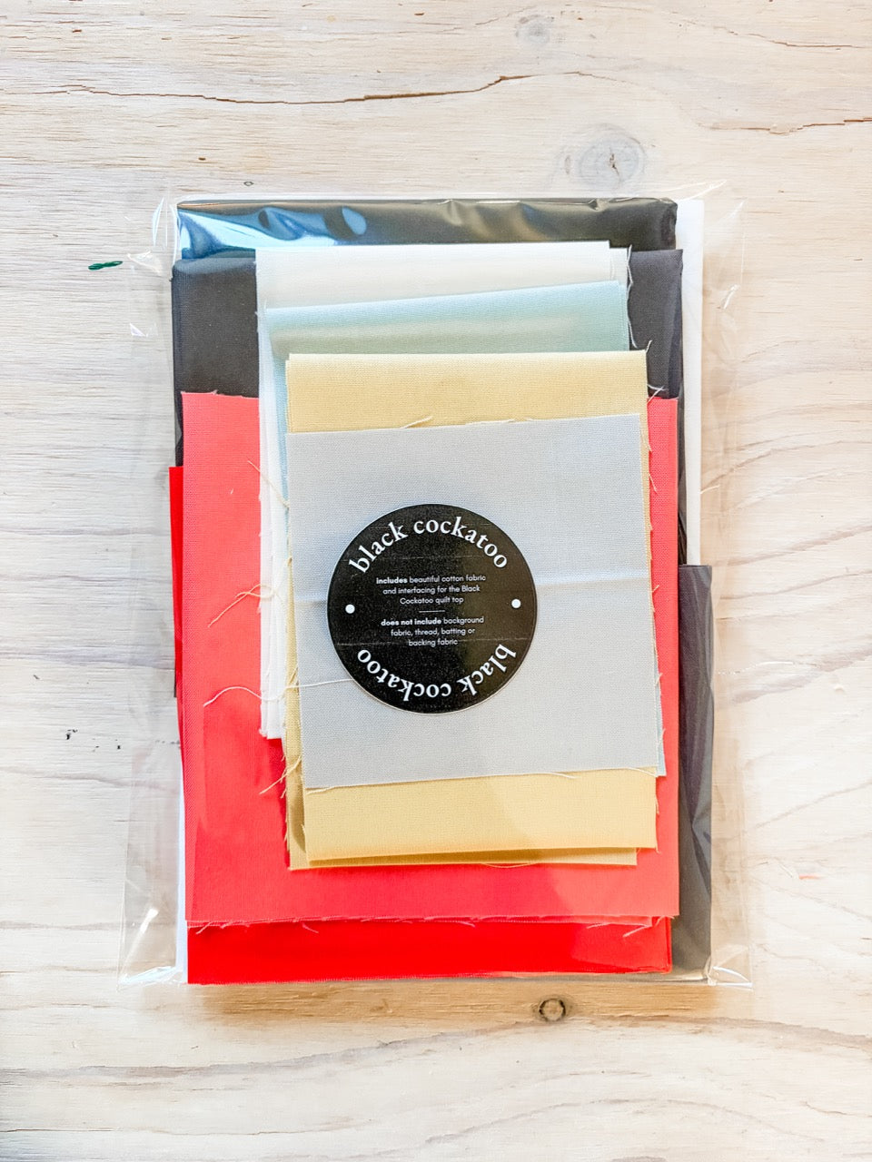 Black Cockatoo Fabric Kit
