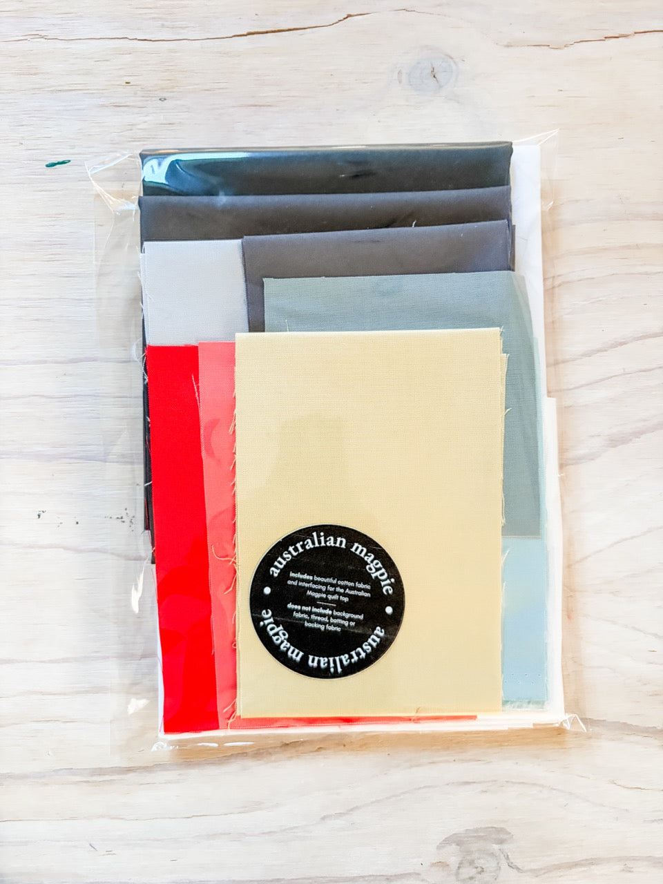 Australian Magpie Fabric Kit