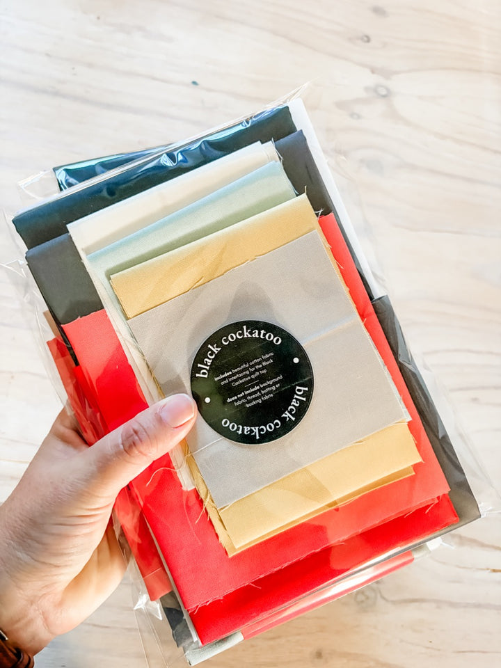 Black Cockatoo Fabric Kit