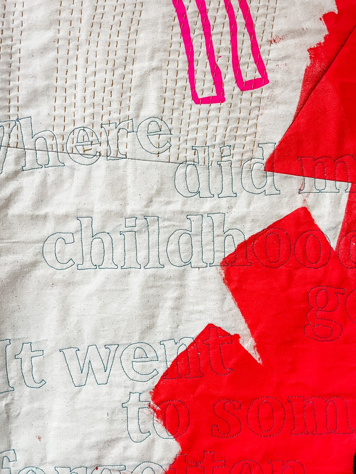 I Wonder: a textile artwork