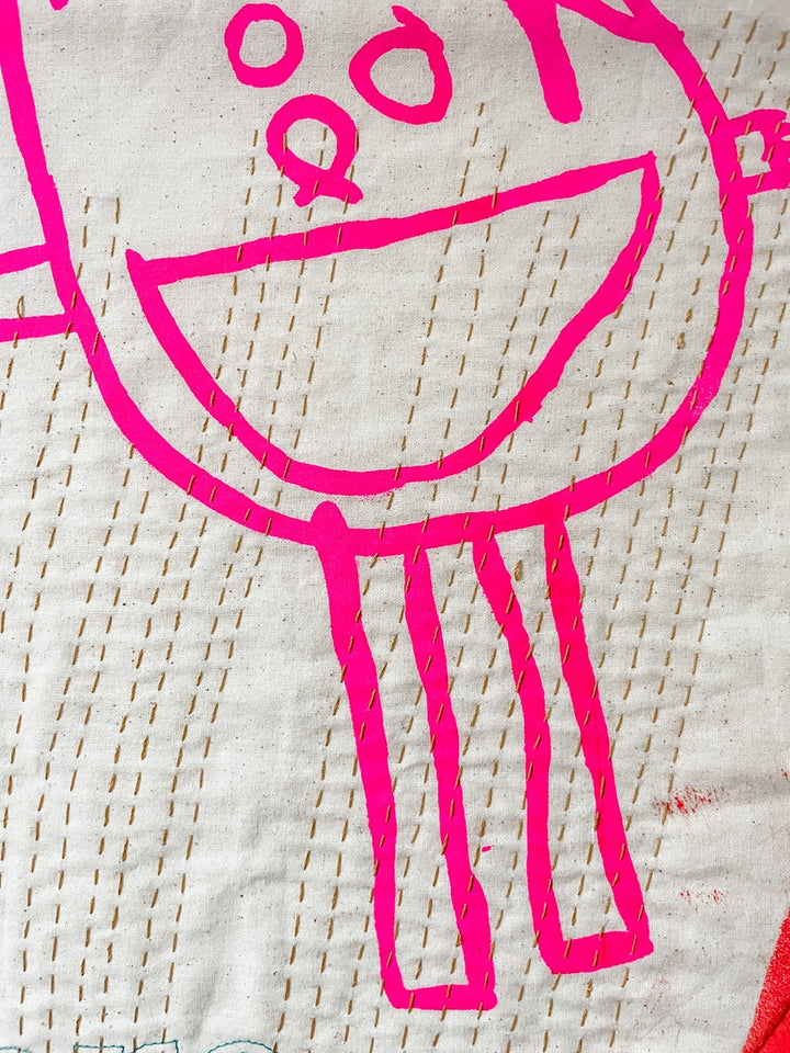 I Wonder: a textile artwork