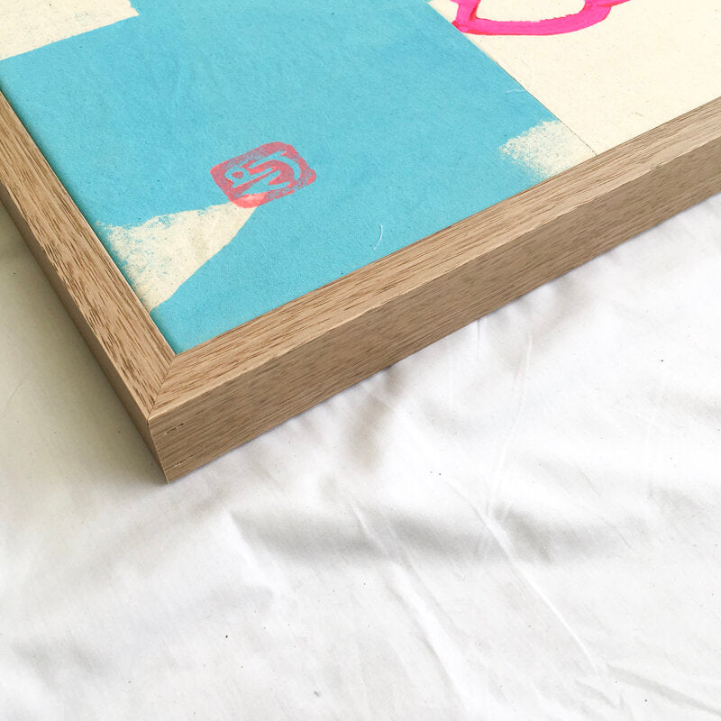 In All The Little Things: textile artwork 80cm by 80cm