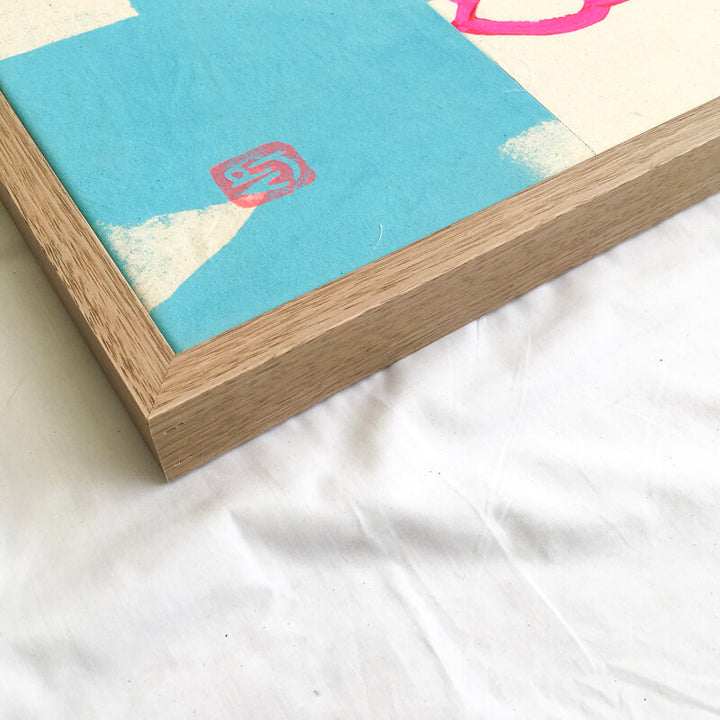 In All The Little Things: textile artwork 80cm by 80cm