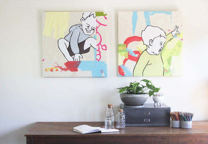 In All The Little Things: textile artwork 80cm by 80cm