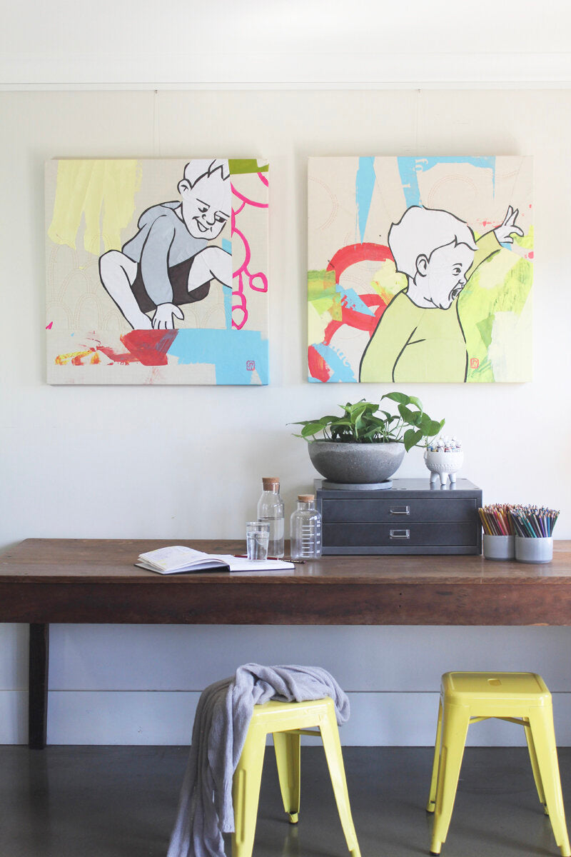In All The Little Things: textile artwork 80cm by 80cm