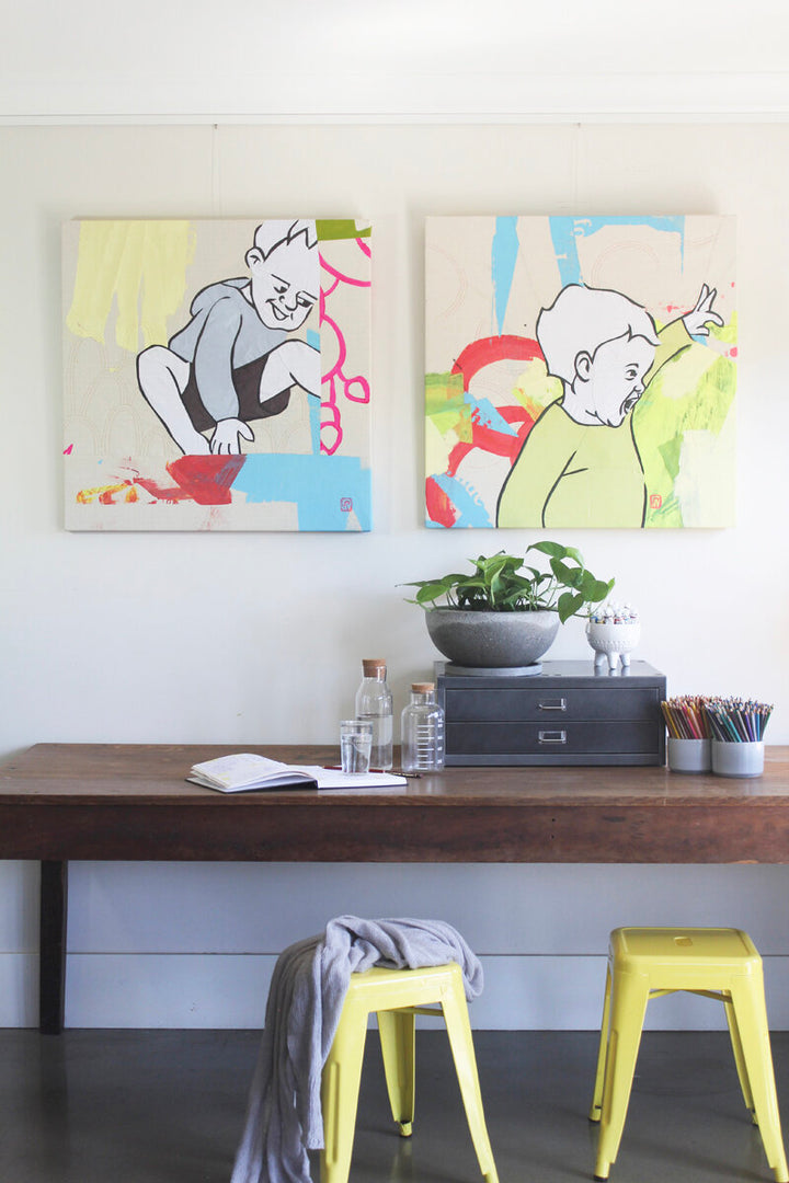 In All The Little Things: textile artwork 80cm by 80cm