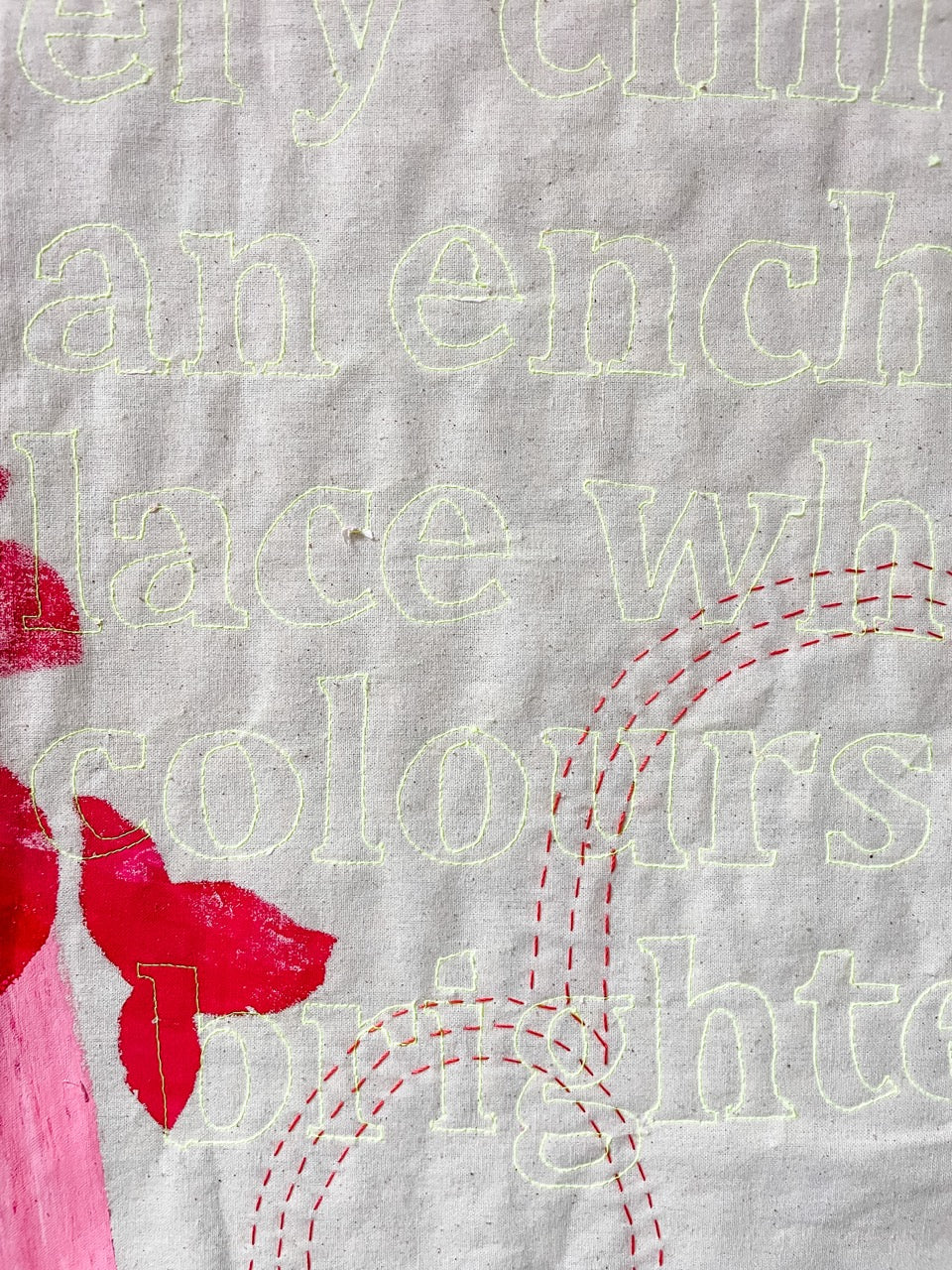In the Quiet: a textile artwork
