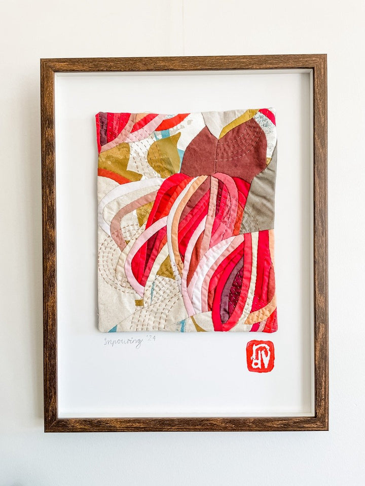 Inpouring: a botanical textile artwork