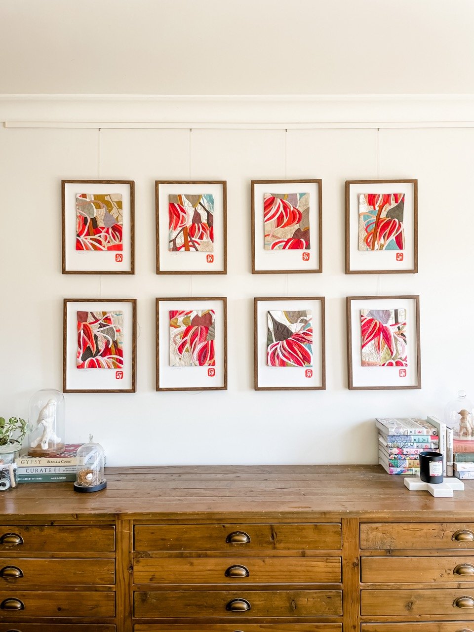 Inpouring: a botanical textile artwork