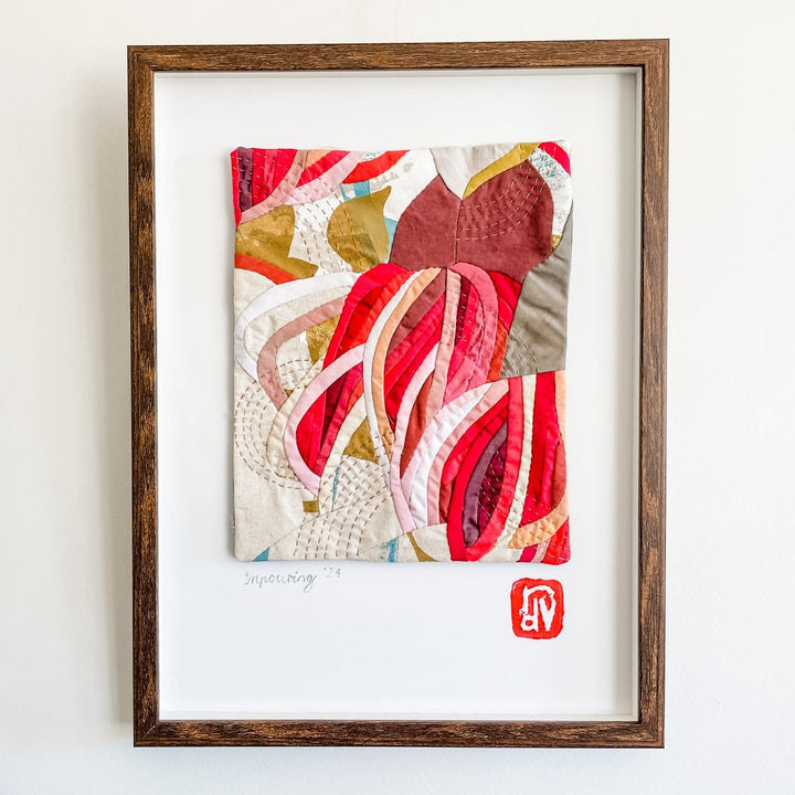 Inpouring: a botanical textile artwork