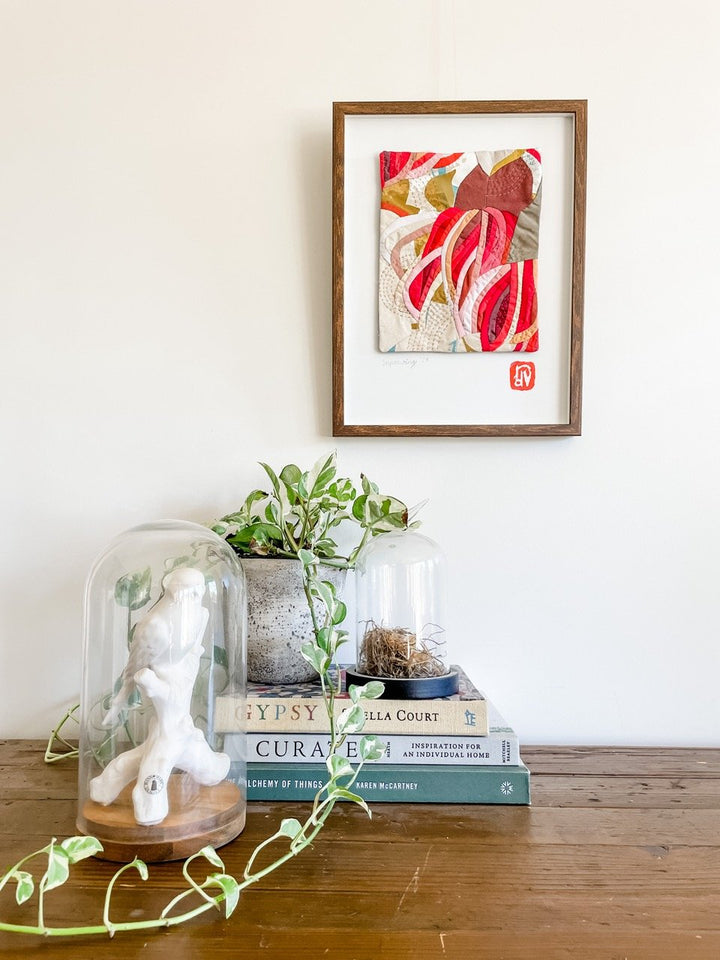 Inpouring: a botanical textile artwork