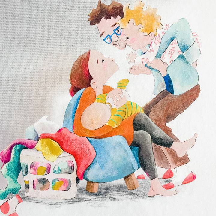 'Kiss Goodnight' art print