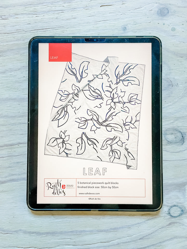 Leaf Quilt DIGITAL Pattern