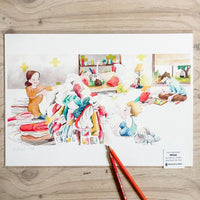 'On My Hilltop' art print - Ruth de Vos: Art