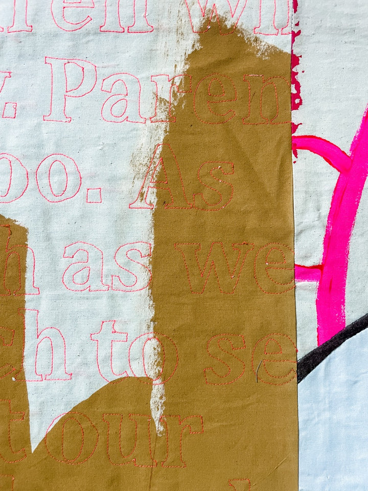 Pure Joy: a textile artwork
