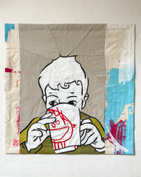 Everything's Better With Hot Chocolate: a textile artwork - Ruth de Vos: Art