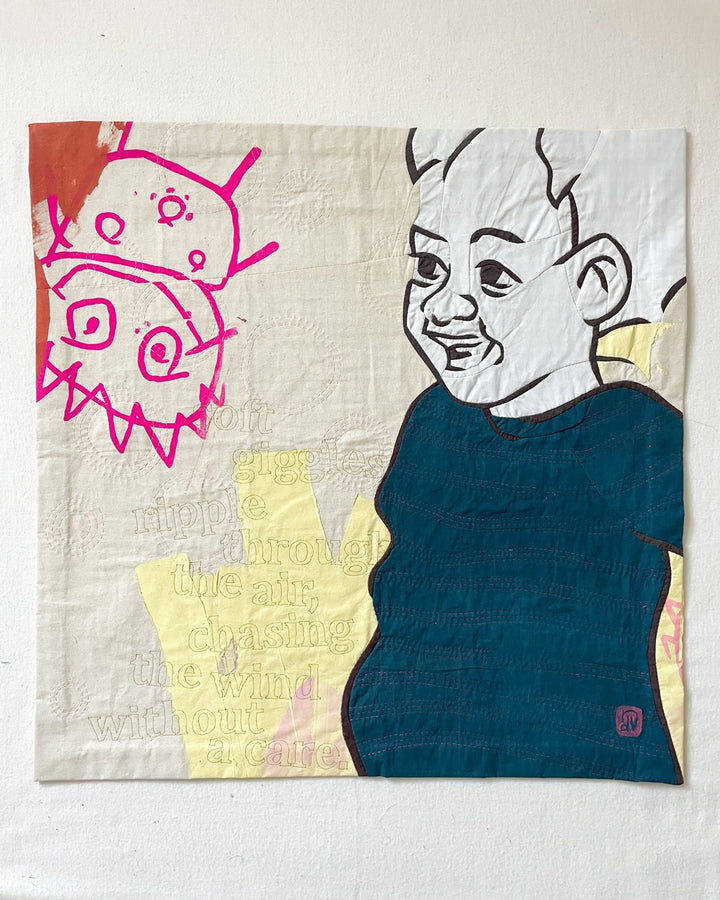 The Joy I Share: a textile artwork
