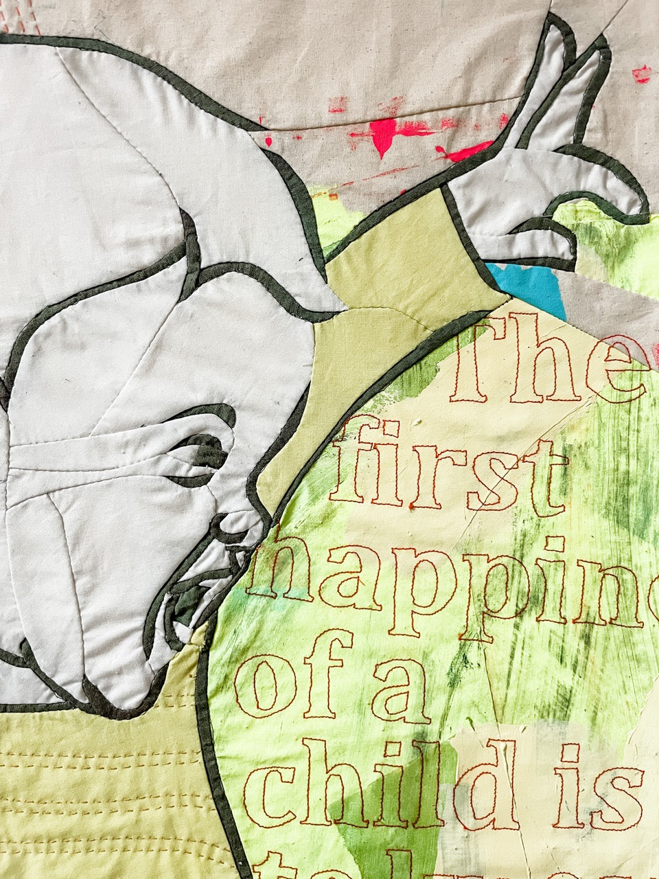 Shouted for Joy: a textile artwork