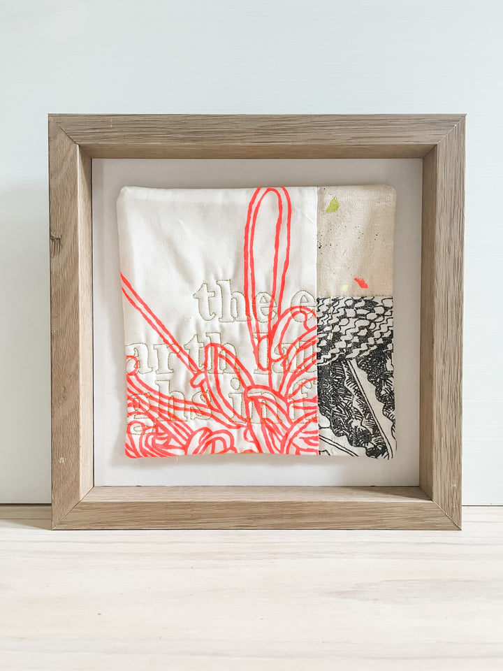 Small Botanical 1: textile artwork