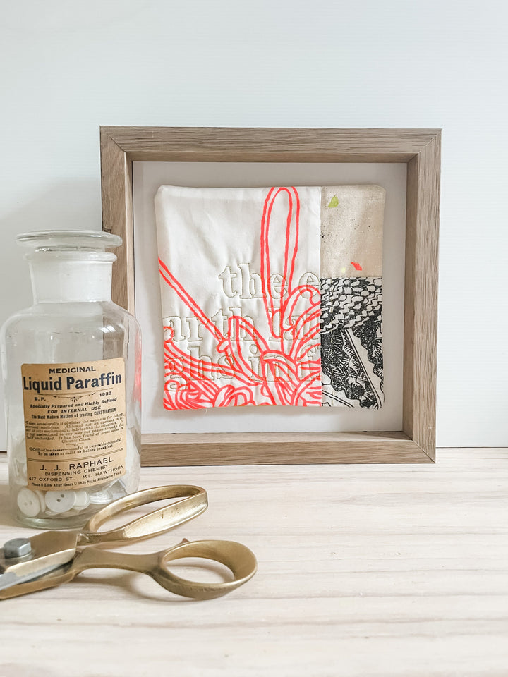Small Botanical 1: textile artwork