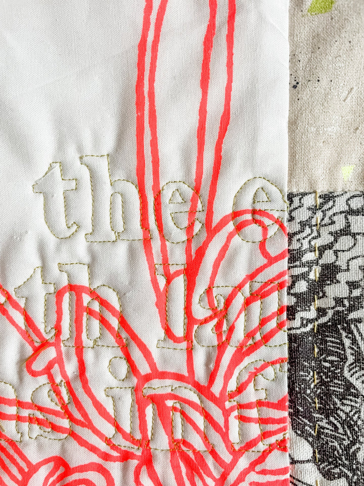 Small Botanical 1: textile artwork