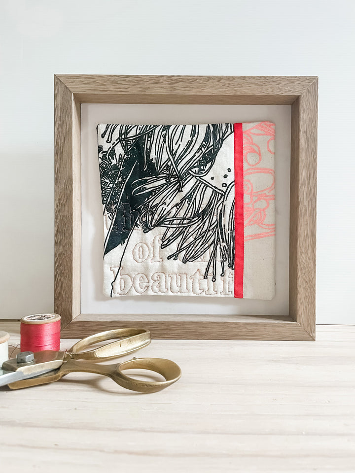 Small Botanical 3: textile artwork