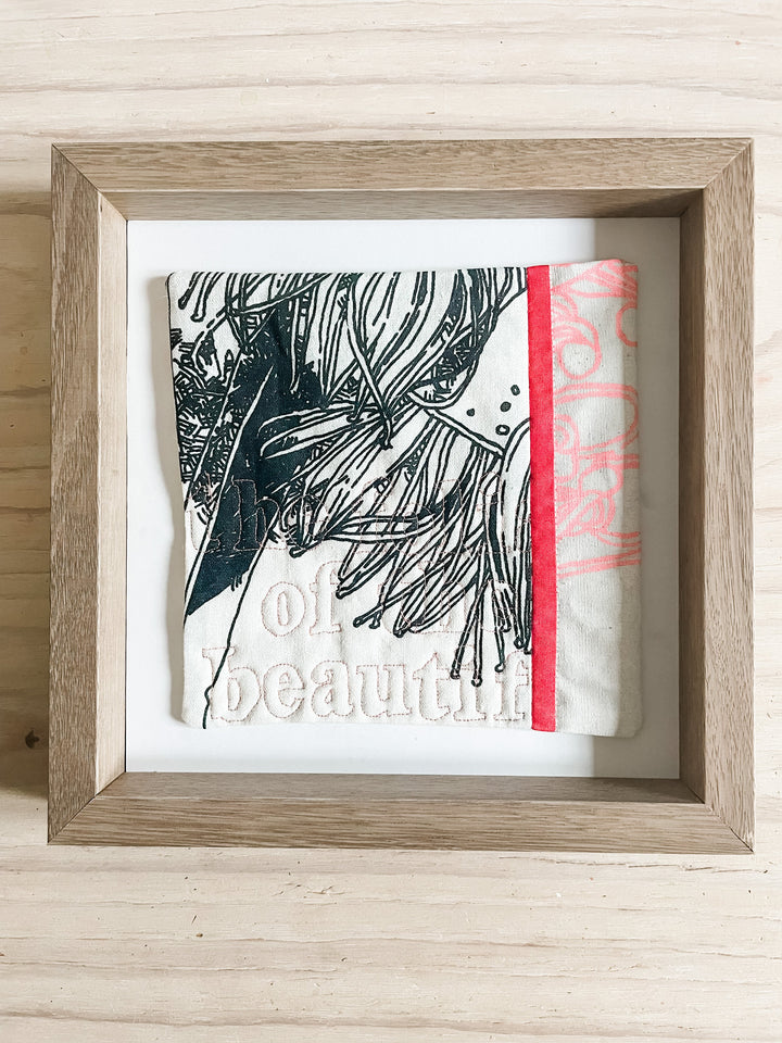 Small Botanical 3: textile artwork