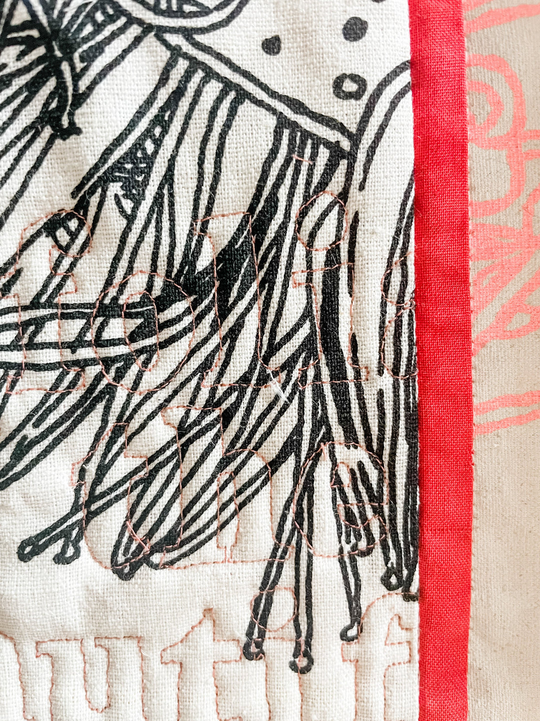 Small Botanical 3: textile artwork
