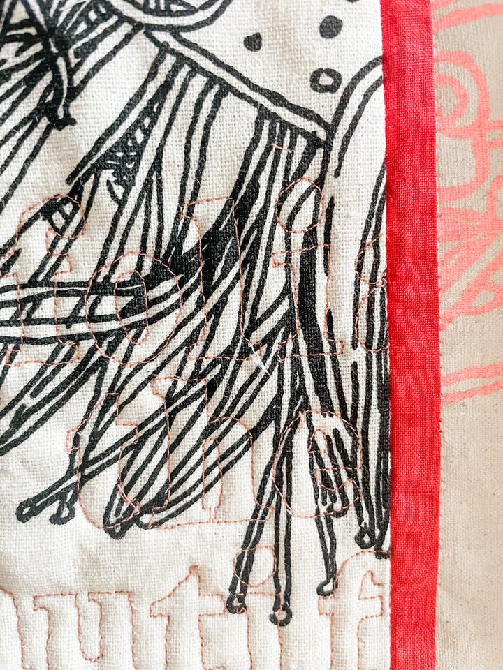 Small Botanical 3: textile artwork