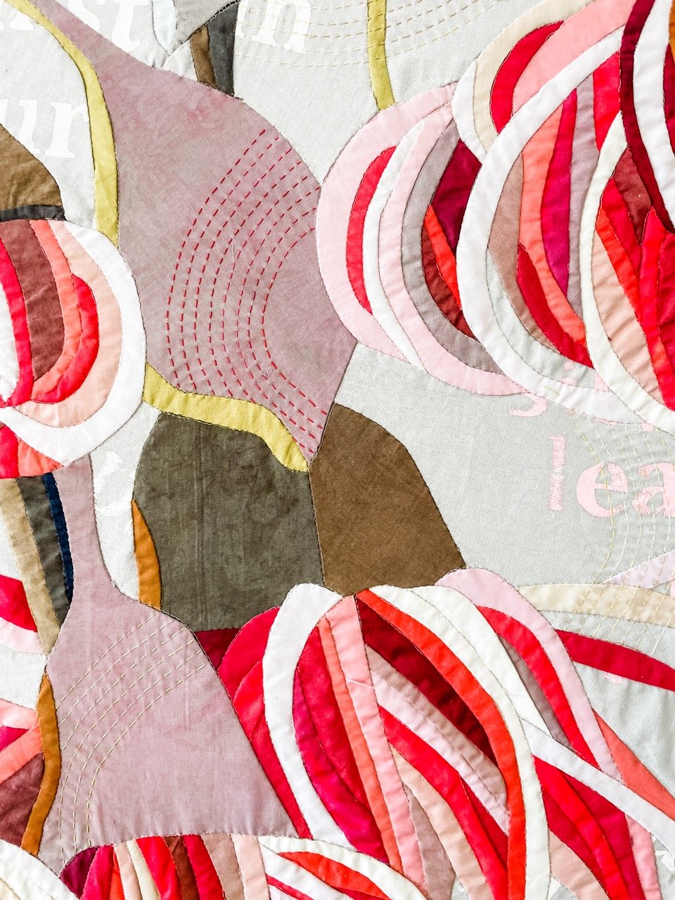 The Earth is Satisfied: a botanical textile artwork