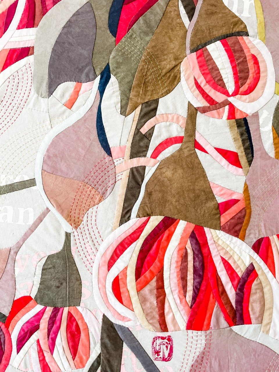 The Earth is Satisfied: a botanical textile artwork