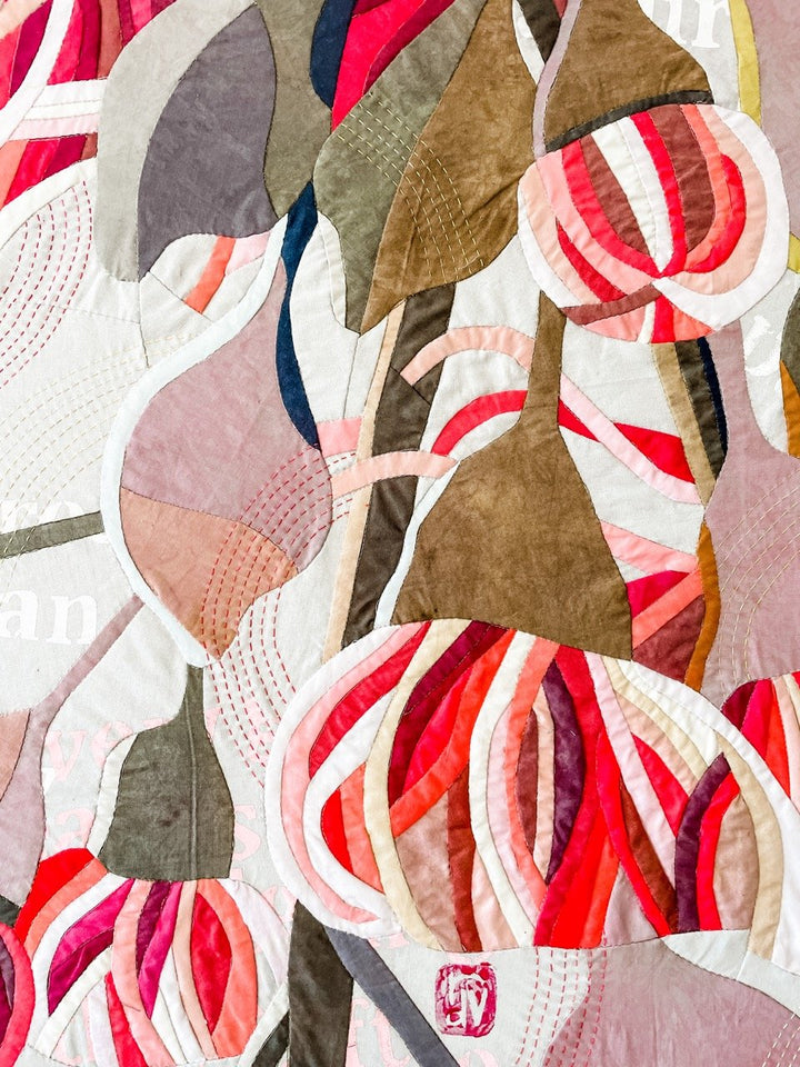 The Earth is Satisfied: a botanical textile artwork