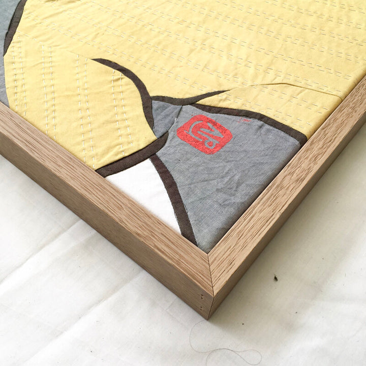 The Foundations: textile artwork 80cm by 80cm