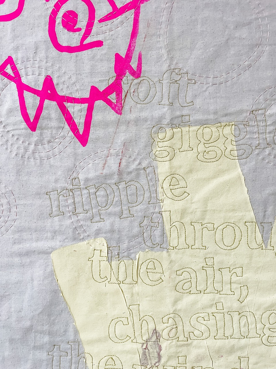 The Joy I Share: a textile artwork