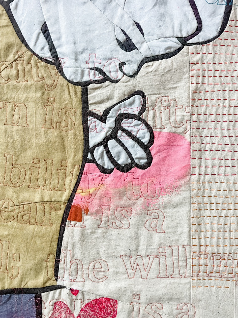 The Things I See: a textile artwork