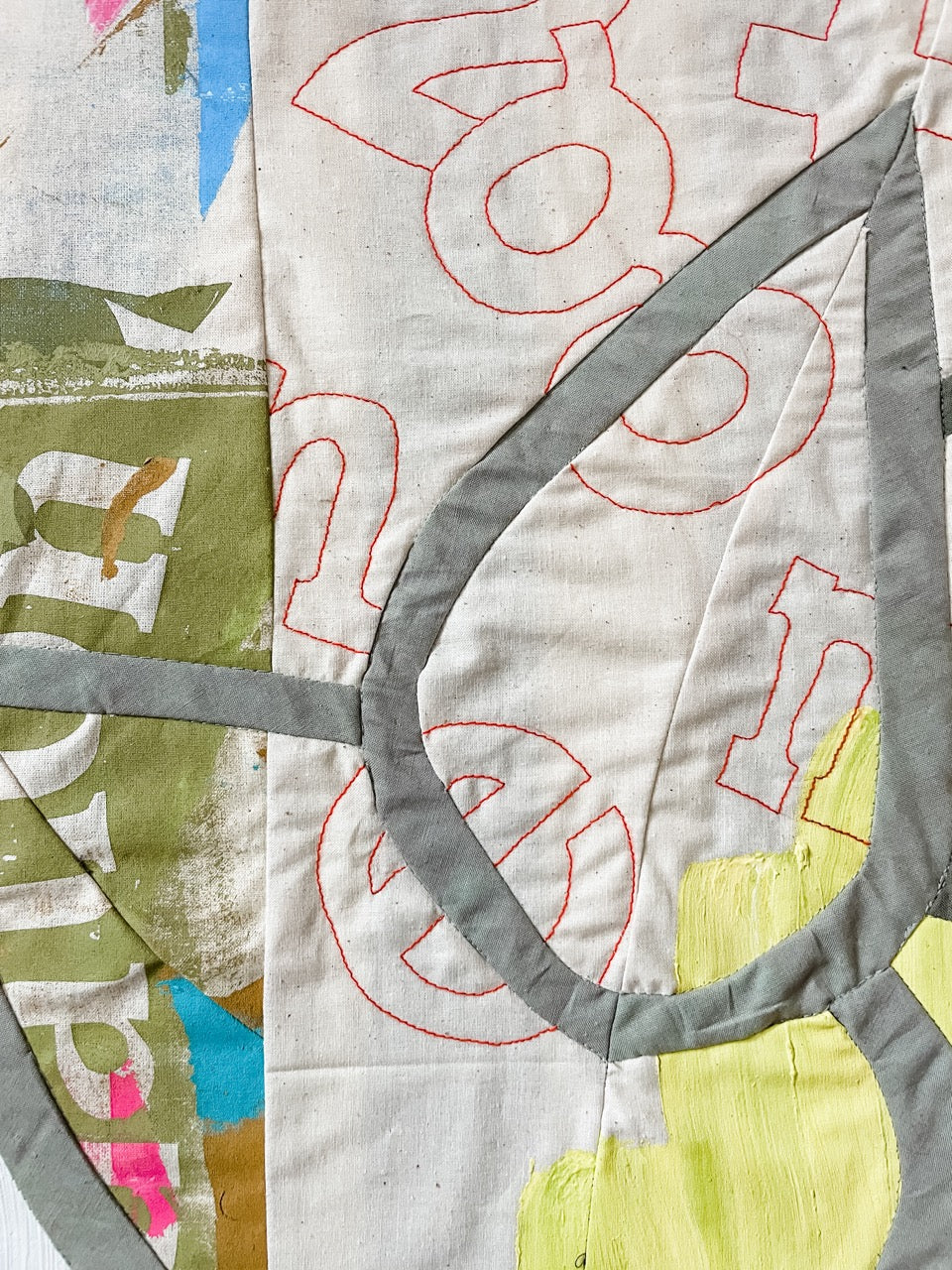 These All Look: a textile artwork